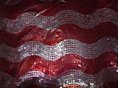 SEQUINS-JAZZY-WAVE-RED-&-SILVER-CUSHION-40-cm-X-40-cm-SQUARE-NEW-DESIGNER